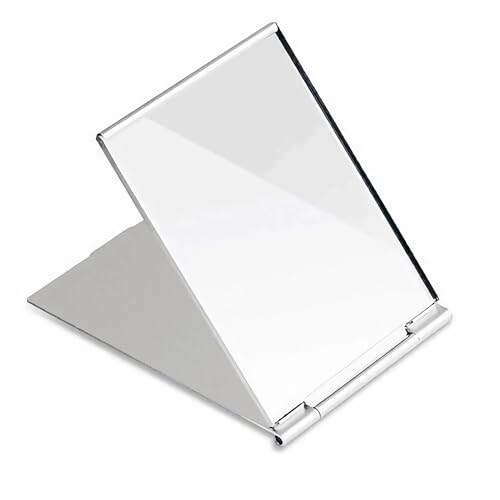 G2PLUS 4.5x3 Inch Portable Folding Vanity Mirror - Slim Travel Makeup & Grooming Mirror