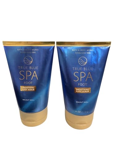 Bath & Body Works True Blue Spa Walnut Shell Foot Scrub, 4 oz (2 Pack)