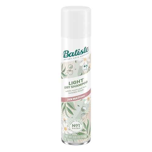 Batiste Light Dry Shampoo, Zen Matcha, Invisible Finish, Refresh Hair & Absorb Oil Between Washes, 3.81 Oz