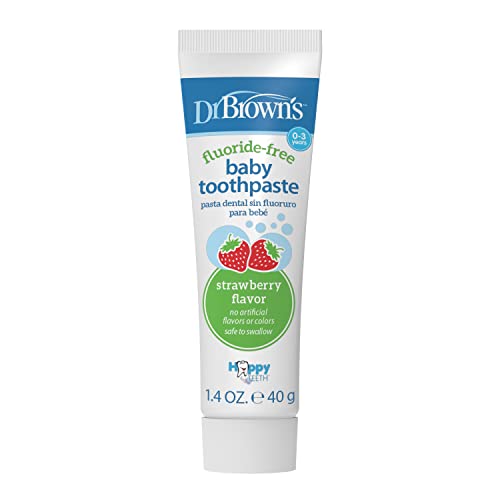 Baby Toothpaste Strawberry 1.4oz Fluoride-Free Learning Oral Care for Infants & Toddlers - Pack of 1