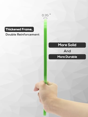 BEFUI Green 12.4x9 Inch Handheld Shower Mirror, Wide View & HD Reflection