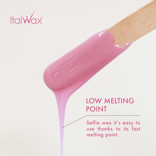 Italwax Face Selfie 500g / 1.1lb - Delicate hard wax for face with oil complex - Perfect for waxing eyebrows, upper lip and sideburns?