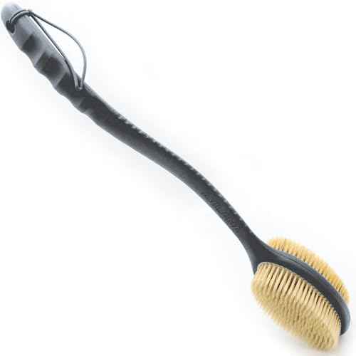 Avilana Back Scrubber for Shower,19 inch Silicone Body Scrubber with Handle, Shower Back Scrubber for Men and Women, Back Brush for Shower, Loofah with Handle Shower Brush