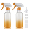 Heavy Duty 12oz Plastic Spray Bottles - Adjustable Mist & Stream (2 Pack)