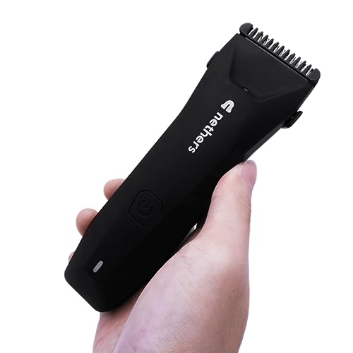 Nethers v2.0 Undercut Groin Trimmer 100% Nick Free Waterproof Replaceable NetherSafe Curved Ceramic Blades Body Groomer