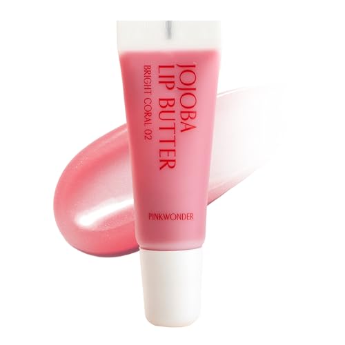PinkWonder Jojoba Antioxidant Anti-Aging Lip Butter - Bright Coral 02
