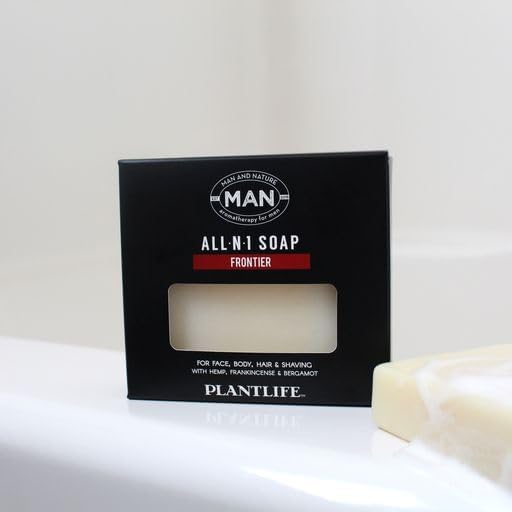 Plantlife Man and Nature All-N-1 Pack of 6 Bar Soap - Moisturizing and Soothing Soap for Your Skin - Hand Crafted Using Plant-Based Ingredients - Made in California 4oz Bar