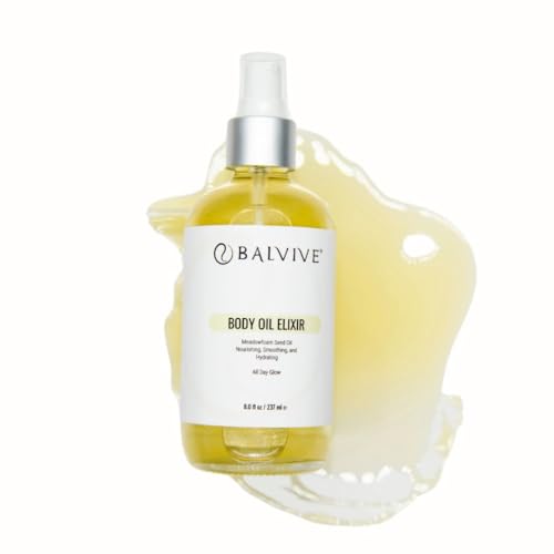 Body Oil 8 oz ?Weightless, Non-Greasy & Fast-Absorbing Body Moisturizing Oil with Meadowfoam and Black Currant Oil - Skin Hydration for Natural Glow- Firm, Smooth & Radiant Skin