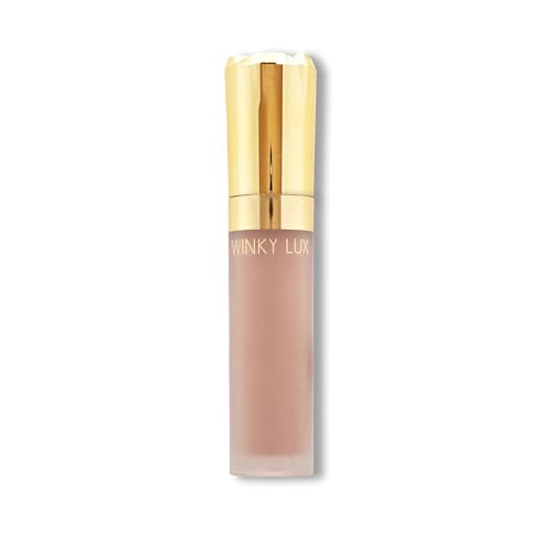 Winky Lux Rose Petal Liquid Eyeshadow, Longwear, Buildable, High-Pigment, Blendable, Crease-Proof, with Hydrating Vitamin E & Mango Seed Butter, Clean Beauty, Cruelty-Free, Vegan, Chamomile Matte
