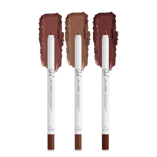 Lamel Gel Lip Liner Pencil 3-Pack – Waterproof 2-in-1