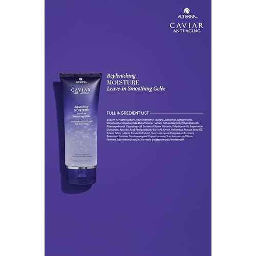 Alterna Caviar Anti-Aging Replenishing Moisture Leave-in Smoothing Gelee, Lightweight Styling For Dry Hair,Sulfate Free
