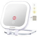Shinowa 30X Magnifying Travel Makeup Mirror with 44 LED Lights