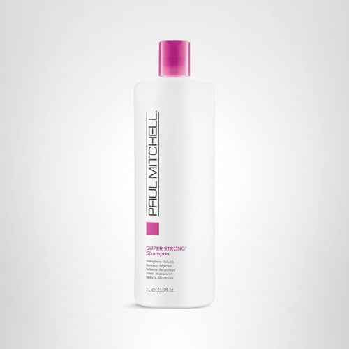 Paul Mitchell Super Strong Shampoo, Strengthens + Rebuilds, For Damaged Hair, 33.8 fl. oz