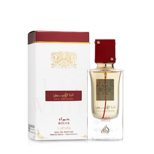 Lattafa Ana Abiyedh Rouge Eau de Parfum, 2.0 oz