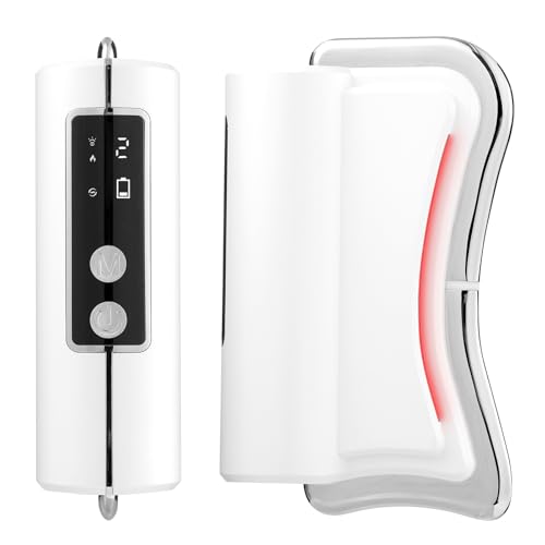 Muscle Scraper Tool Fit Face and Neck, Electric Guasha Tool for Face Relaxation & Skincare with Light-Care, Suitable Gifts for Woman Girlfriend and Wife