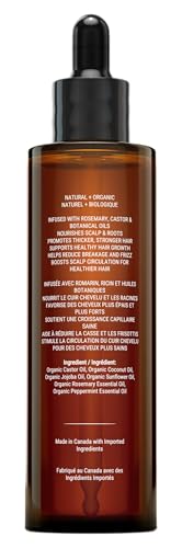 Canadian Grace Rosemary Castor Hair Oil 100mL - Nourishing Hair Treatment for All Hair Types