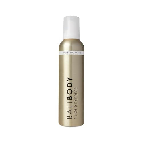 Bali Body 1-Hour Express Self Tanner Foam ? Dark Shade, Fast-Drying, Streak-Free, Lightweight Formula for a Natural, Flawless Tan ? Self Tan, Fake Tan, Vegan & Cruelty-Free (225 ml/7.61 fl oz)