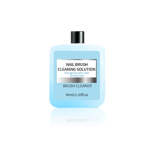40ml Nail Brush Cleaner for Acrylic Nails - Fast-Acting Solution