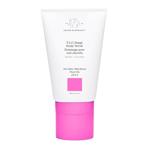 Drunk Elephant T.L.C. Happi Scalp Scrub - 180 ml/6 fl oz - Clean Clinical - Sulfate-Free - Cruelty-Free - Dermatologist-Tested - Free of Essential Oils, Silicones, and SLS