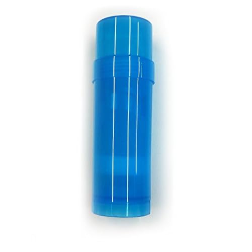 6 ct. Deodorant Twist-up Empty Containers (Blue) - for lotion bar, heel balm etc. (2 oz.)