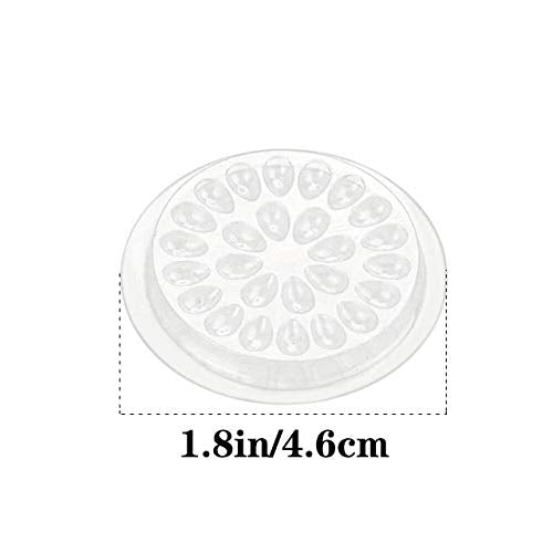 100pc Eyelash Glue Holder Pads - Plastic Palette Trays