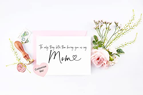 Pregnancy Announcement Card for Mom, New Grandma Card from Son Daughter, New Grandchild Baby Reveal Card (Mom)