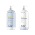 Bundle of ATTITUDE Extra Gentle and Volumizing Shampoo and Conditioner for Sensitive Skin Enriched with Oat, EWG Verified, Hypoallergenic, Vegan and Cruelty-free, Unscented, 32 Fl Oz
