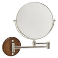 Wall Mounted Makeup Mirror - 10x Magnification 8'' Two-Sided Swivel Extendable Bathroom Mirror Chrome Finish£¬Extended Arm 360 Rotation Wall Mounted Makeup Mirror