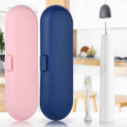 Cosmos Pack of 2 Plastic Travel Case Toothbrush Carrying Case Holder Container Compatible with Oral B Pro and also for Sonicare & Other Toothbrush
