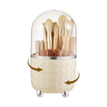 Makeup Brush Holder with Dustproof Lid, 360 Rotating Makeup Brush Organizer, Brushes Cup for Cosmetics, Nail Polish, Bathroom Vanity