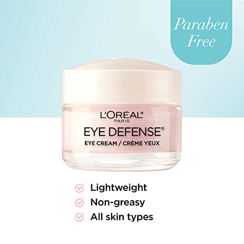 L'Oreal Paris Eye Defense Eye Cream | Caffeine & Hyaluronic Acid 0.5oz