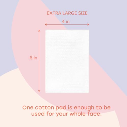 White Rabbit – Naked Cotton Classic Premium 100% Pads for Toner Use,