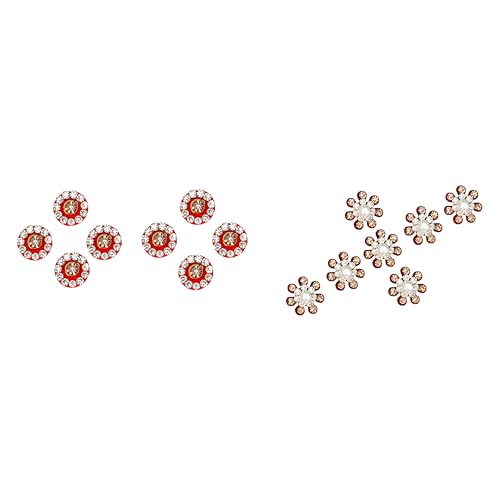 Crystal Bindi Pack of 6 - Self-Adhesive Rhinestone Forehead Jewels