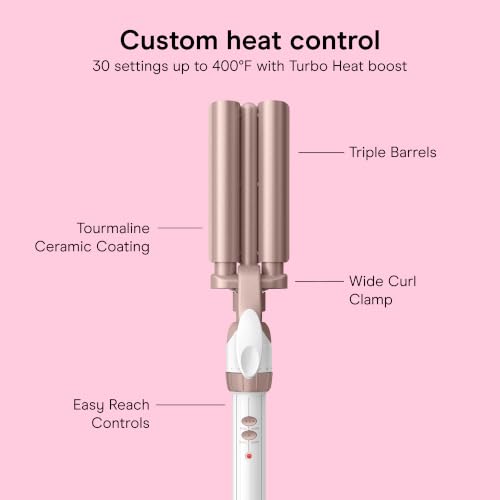 Conair Triple Barrel Curling Iron - 30 Heat Settings