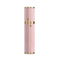 Pink 8ML Travel Perfume Atomizer Refillable Leather Cologne Spray Bottle