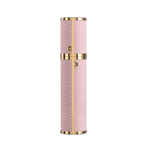 Pink 8ML Travel Perfume Atomizer Refillable Leather Cologne Spray Bottle