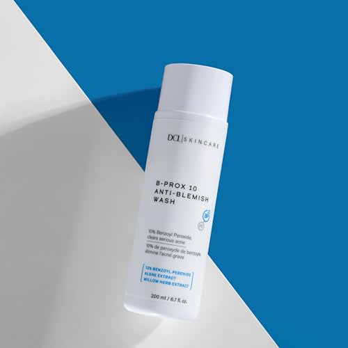 DCL Skincare B Prox Acne Treatment Cleanser with 10% Benzoyl Peroxide, Maximum Strength Acne Wash for Breakouts, Oil Control & Clear Skin, 6.7 fl oz