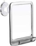 Fogless Shower Mirror with Razor Holder - Shatterproof & 360° Swivel