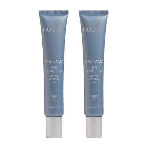 NuSkin Tru Face Line Corrector | Wrinkle Reducing Peptides | Aging for Fine Lines | Targets Mouth Lines & Forehead Wrinkles for Youthful, Smooth Skin | Put on before makeup & Face Wash | 2 Pack