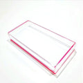 Acrylic Lash Tile Storage Box With Cover - Washable and Reusable - Perfect for Classic, Volume, and Mega Volume Lashes