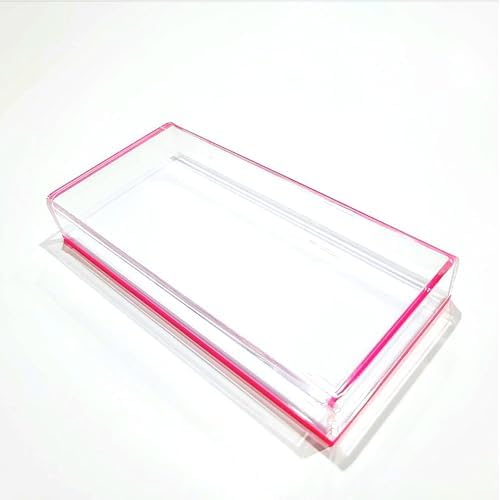 Acrylic Lash Tile Storage Box With Cover - Washable and Reusable - Perfect for Classic, Volume, and Mega Volume Lashes