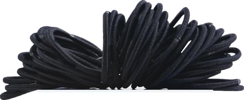 Small Black Hair Elastics - 36 Count, Ouchless No Damage Ponytail Holders