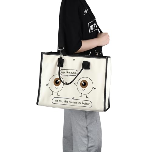 G2TUP Eye Doctor Gift Eye Like Puns Makeup Bag Optometrist Ophthalmologist Cosmetic Bag Optician Gift Optometry Zipper Travel Bag (Eye Like Puns TT)