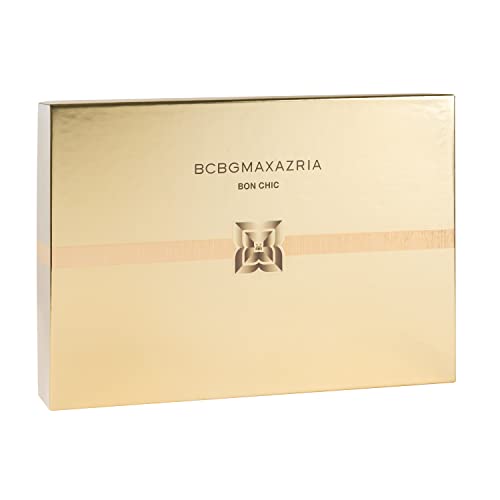 BCBGMAXAZRIA Bon Chic 4-Piece Fragrance Giftset for Women - (3.4oz/100ml EDP Perfume + Body Lotion + Shower Gel + 10ml EDP Rollerball)
