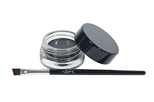 2nd Love Eyebrow Gel Waterproof - Charcoal Black with Brush