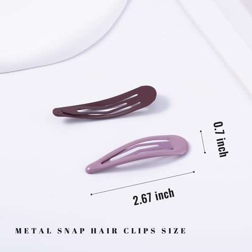 Snap Hair Clips Water Drop Design for Women, 12-Piece Set