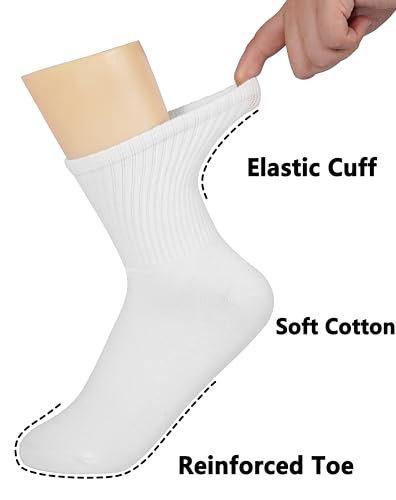 BomKinta Women’s Cute Cotton Crew Socks - 6 Pairs Size 5-10