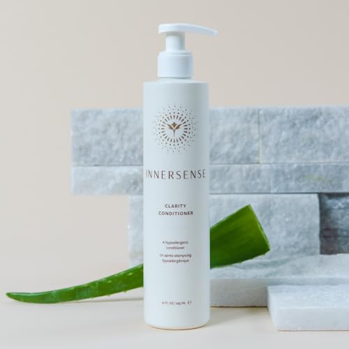 INNERSENSE Organic Clarity Conditioner 32oz - Hypoallergenic, Fragrance-Free Moisturizer for Sensitive Scalp