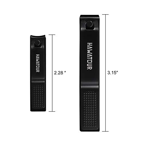 HAWATOUR Nail Clipper Set with Tin Case