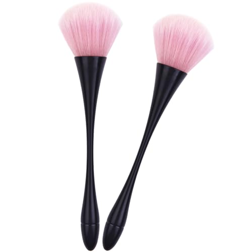 2Pcs Nail Dust Brushes for Acrylic & Gel Nails - Soft Bristle Cleaner